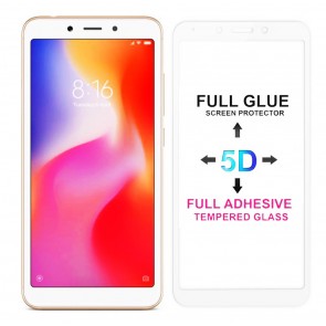 POWERTECH Tempered Glass 5D Full Glue για Xiaomi Redmi 6/6A, White