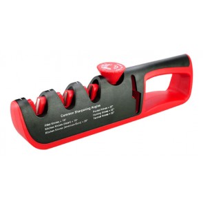 Ακονιστήρι μαχαιριών TOOL-0039, 4 επιπέδων, μαύρο-κόκκινο