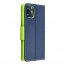 Fancy Book case for SAMSUNG A13 4G navy / lime #2